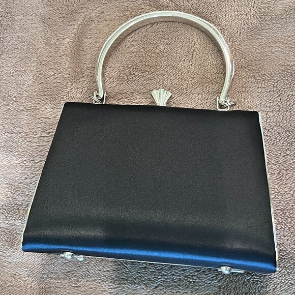 DEBBIE BROOKS BLACK "SHOE GIRL" DESIGNER CLUTCH - PURSE HANDBAG SMALL (4.5"X7"X2 - Picture 3 of 8